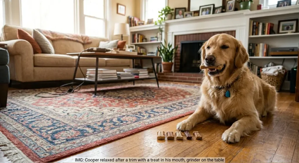 frenchie nail grinder vs clippers tools lined up for testing