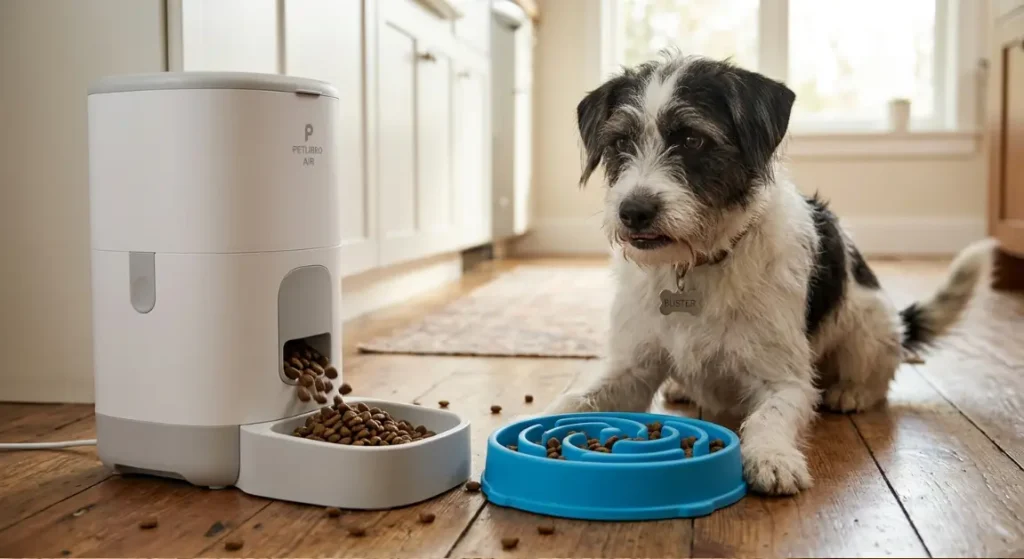 petlibro air feeder vs slow feed bowl
