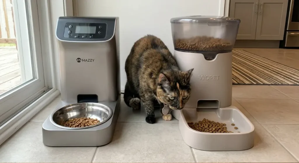 Mazzy automatic feeder vs wopet
