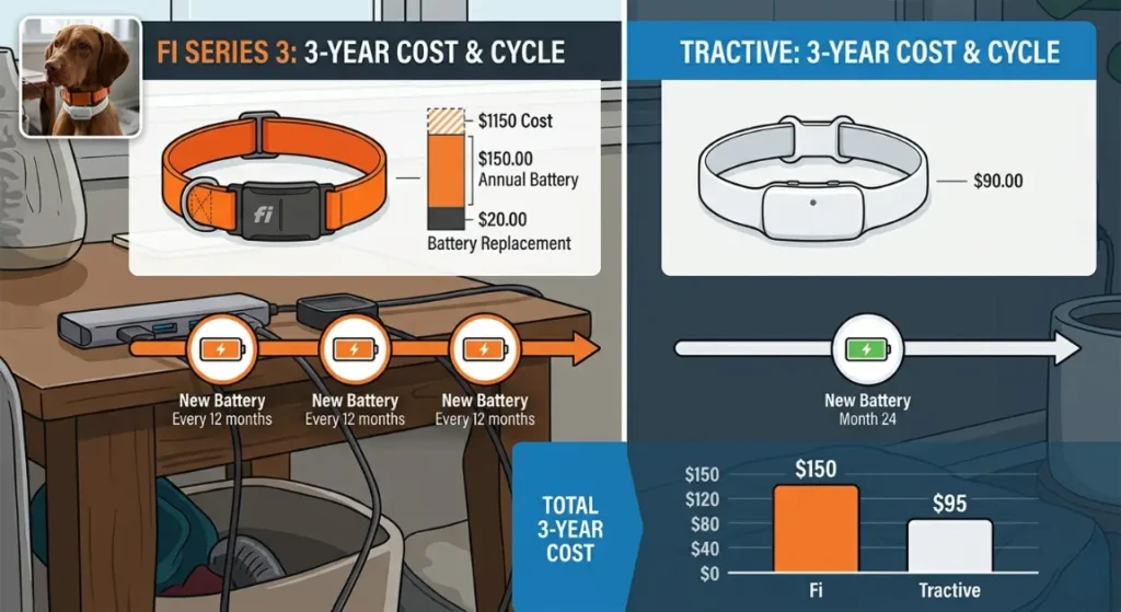 fi smart collar vs tractive gps