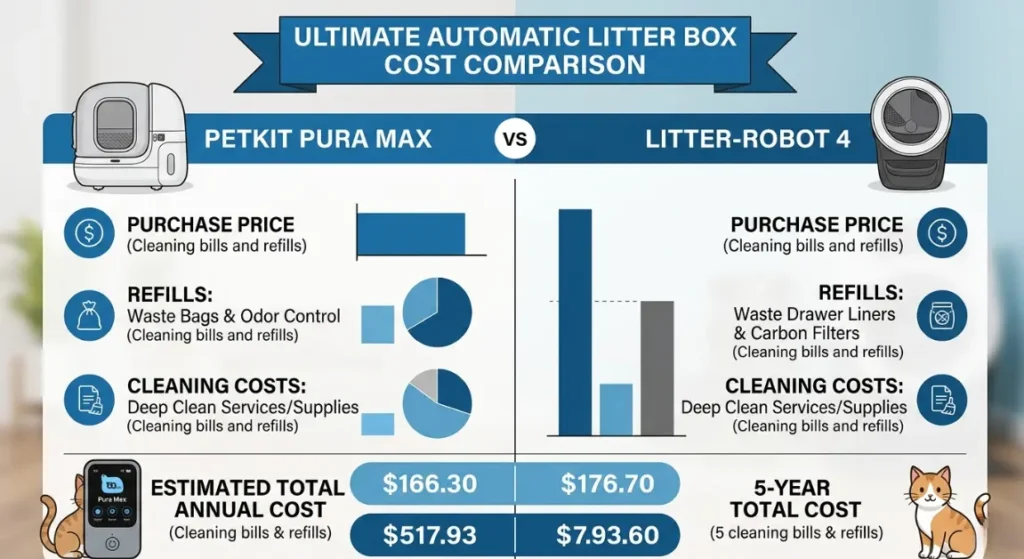 Petkit litter box vs whisker litter robot