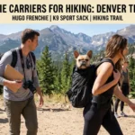 best frenchie carriers for hiking winner with Hugo on Colorado trail